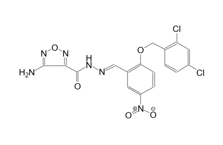1,2,5-oxadiazole-3-carboxylic acid, 4-amino-, 2-[(E)-[2-[(2,4-dichlorophenyl)methoxy]-5-nitrophenyl]methylidene]hydrazide