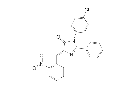 1-(PARA-CHLOROPHENYL)-2-PHENYL-(4E)-(ORTHO-NITROPHENYLIDENE)-2-IMIDAZOLIN-5-ONE