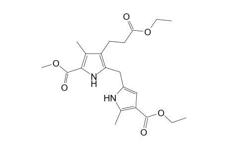 5-[(4-carbethoxy-5-methyl-1H-pyrrol-2-yl)methyl]-4-(3-ethoxy-3-keto-propyl)-3-methyl-1H-pyrrole-2-carboxylic acid methyl ester