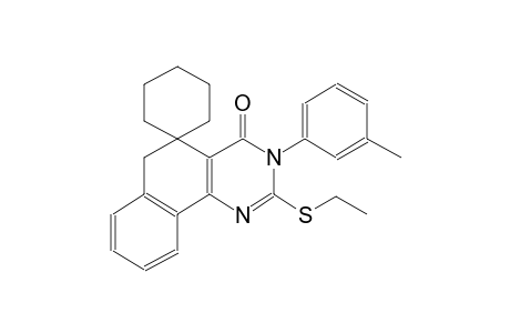 2-(ethylthio)-3-(m-tolyl)-3H-spiro[benzo[h]quinazoline-5,1'-cyclohexan]-4(6H)-one