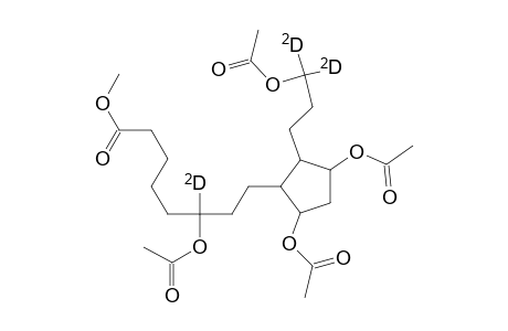 8-(2-(3-acetoxy-3,3-dideuteropropyl)-3,5-di(acetoxy)cyclopentyl)-6-acetoxy-6-deuterooctanoic acid methyl ester