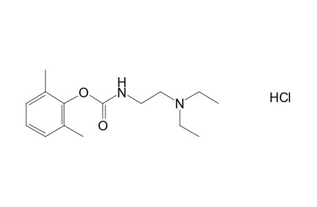 [2-(diethylamino)ethyl]carbamic acid, 2,6-xylyl ester, monohydrochloride