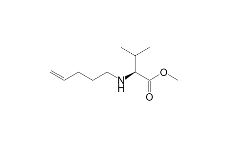 (2S)-3-methyl-2-(pent-4-enylamino)butanoic acid methyl ester
