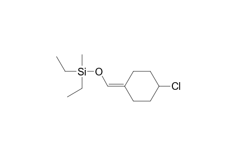 Silane, [(4-chlorocyclohexylidene)methoxy]diethylmethyl-