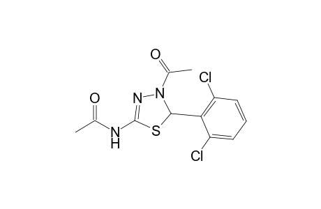 N-[2-[2,6-bis(chloranyl)phenyl]-3-ethanoyl-2H-1,3,4-thiadiazol-5-yl]ethanamide