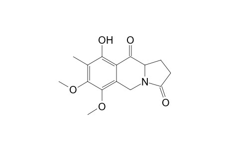 9-Hydroxy-6,7-dimethoxy-8-methyl-1,2,3,5,10,10a-hexahydrobenz[f]indolizine-3,10-dione