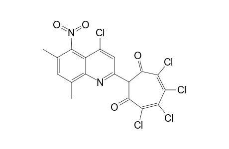 2-(4-Chloro-6,8-dimethyl-5-nitro-2-quinolyl)-4,5,6,7-tetrachloro-1,3-tropolone