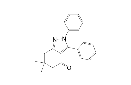 6,6-dimethyl-2,3-diphenyl-5,7-dihydroindazol-4-one