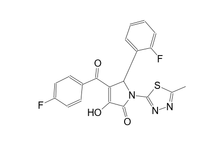 2H-pyrrol-2-one, 4-(4-fluorobenzoyl)-5-(2-fluorophenyl)-1,5-dihydro-3-hydroxy-1-(5-methyl-1,3,4-thiadiazol-2-yl)-