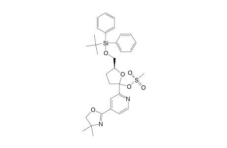 2-(5-O-[(TERT.-BUTYL)-DIPHENYLSILYL]-2,3-DIDEOXY-1-O-MESYL-ALPHA-D-RIBOFURANOSYL)-4-(4,5-DIHYDRO-4,4-DIMETHYLOXAZOLO-2-YL)-PYRIDINE
