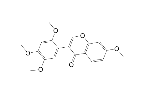 4H-1-Benzopyran-4-one, 7-methoxy-3-(2,4,5-trimethoxyphenyl)-