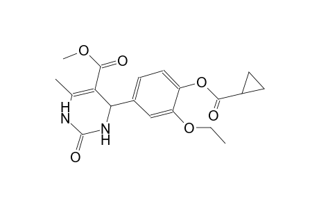 methyl 4-{4-[(cyclopropylcarbonyl)oxy]-3-ethoxyphenyl}-6-methyl-2-oxo-1,2,3,4-tetrahydro-5-pyrimidinecarboxylate