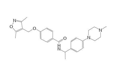 benzamide, 4-[(3,5-dimethyl-4-isoxazolyl)methoxy]-N-[1-[4-(4-methyl-1-piperazinyl)phenyl]ethyl]-