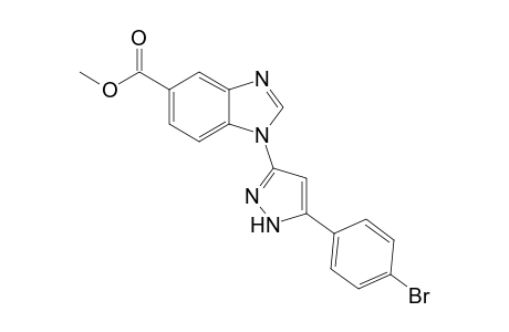 Methyl 1-[5-(4-bromophenyl)-1H-pyrazol-3-yl]-1H-benzimidazole-5-carboxylate