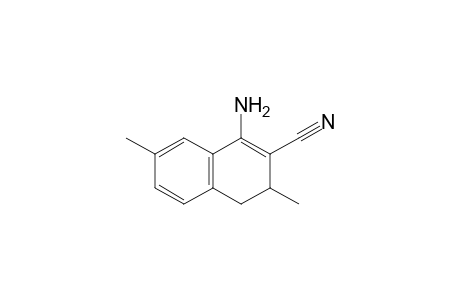 1-Amino-3,4-dihydro-3,7-dimethyl-2-naphthalenecarbonitrile