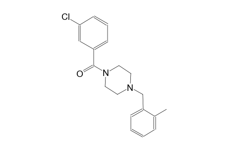 1-(3-chlorobenzoyl)-4-(2-methylbenzyl)piperazine