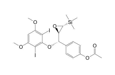 (1S,2R,3R)-4-[1-(3,5-Dimethoxy-2,6-diiodophenoxy)-2,3-epoxy-3-trimethylsilylpropanyl]phenyl acetate