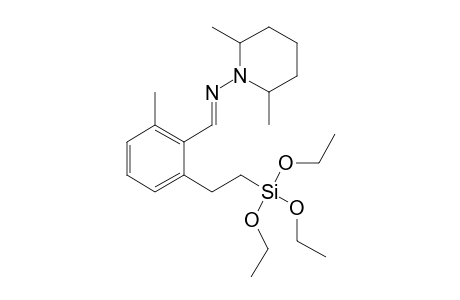 2-[2'-tris(Ethoxy)silylethyl]-6-methyl-1-[N(2)-2",6"-dimethylpiperidinyl]benzaldehyde - hydrazone