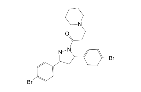 1-{3-[3,5-bis(4-bromophenyl)-4,5-dihydro-1H-pyrazol-1-yl]-3-oxopropyl}piperidine