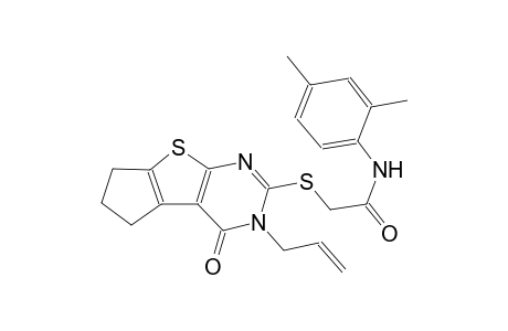 acetamide, N-(2,4-dimethylphenyl)-2-[[3,5,6,7-tetrahydro-4-oxo-3-(2-propenyl)-4H-cyclopenta[4,5]thieno[2,3-d]pyrimidin-2-yl]thio]-