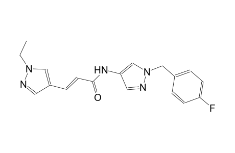 (2E)-3-(1-ethyl-1H-pyrazol-4-yl)-N-[1-(4-fluorobenzyl)-1H-pyrazol-4-yl]-2-propenamide