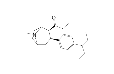 3.beta.-[4-(1-Ethylpropyl)phenyl]-8-methyl-2.beta.-propanoyl-8-azabicyclo[3.2.1]octane