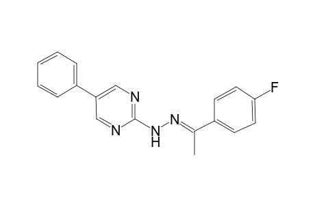 Ethanone, 1-(4-fluorophenyl)-, (5-phenylpyrimid-2-yl)hydrazone