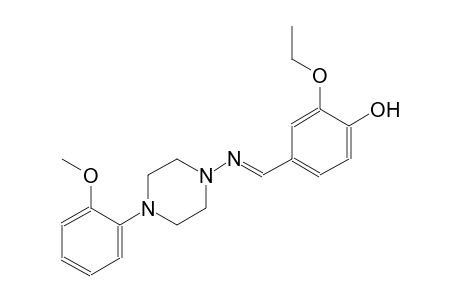 phenol, 2-ethoxy-4-[(E)-[[4-(2-methoxyphenyl)-1-piperazinyl]imino]methyl]-
