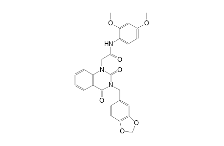 2-(3-(1,3-benzodioxol-5-ylmethyl)-2,4-dioxo-3,4-dihydro-1(2H)-quinazolinyl)-N-(2,4-dimethoxyphenyl)acetamide