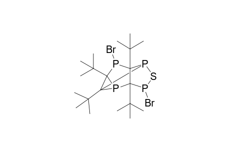 2,4,6,7-tetrakis(t-Butyl)-9-thia-5,8-dibromo-1,3,5,8-tetraphospha-tetracyclo[4.3.0(2,4).0(3,7)]nonane