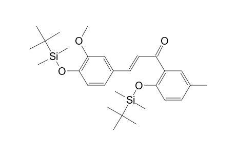 4,2'-bis(Tert.-butyldimethylsilyl)oxy-3-methoxy-5'-methylchalcone (isomer 2)