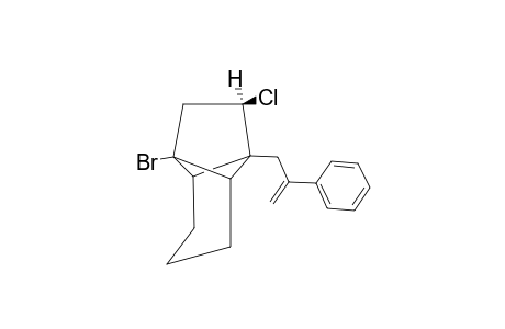 1-Bromo-8-chloro-7-(2'-phenyl-2'-propen-1'-yl)tricyclo[4.3.0.0(2,7)]nonane