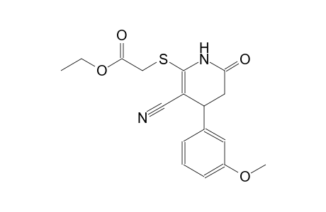 acetic acid, [[3-cyano-1,4,5,6-tetrahydro-4-(3-methoxyphenyl)-6-oxo-2-pyridinyl]thio]-, ethyl ester