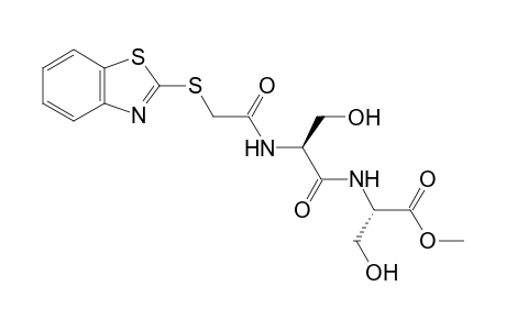 2-Benzothiazolylthioacetyl L-serinyl L-serine methyl ester