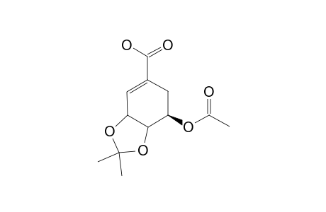 (3R,4S,5R)-5-ACETOXY-3,4-(ISOPROPYLIDENEDIOXY)-CYCLOHEX-1-ENECARBOXYLIC-ACID