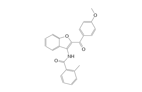N-[2-(4-methoxybenzoyl)-1-benzofuran-3-yl]-2-methylbenzamide