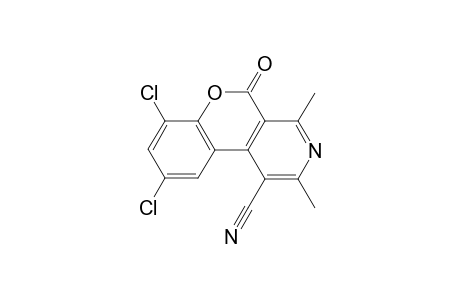 7,9-Dichloro-2,4-dimethyl-5-oxo-5H-chromeno[3,4-c]pyridine-1-carbonitrile