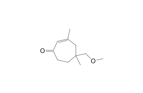 2-Cyclohepten-1-one, 5-(methoxymethyl)-3,5-dimethyl-