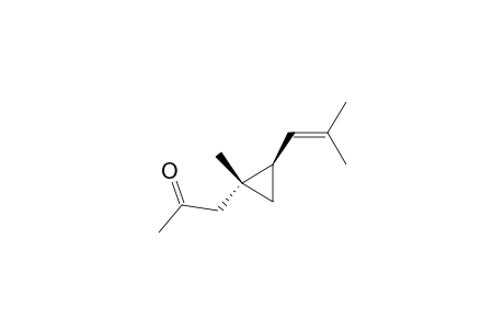 1-[(1R,2R)-1-methyl-2-(2-methylprop-1-enyl)cyclopropyl]-2-propanone