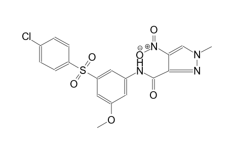N-{3-[(4-chlorophenyl)sulfonyl]-5-methoxyphenyl}-1-methyl-4-nitro-1H-pyrazole-3-carboxamide