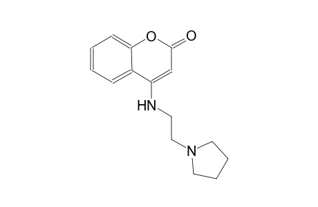 2H-1-benzopyran-2-one, 4-[[2-(1-pyrrolidinyl)ethyl]amino]-