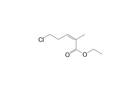 (Z)-5-chloro-2-methyl-2-pentenoic acid ethyl ester