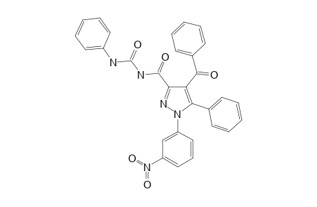 N-[4-BENZOYL-1-(3-NITROPHENYL)-5-PHENYL-1H-PYRAZOLE-3-CARBONYL]-N'-PHENYLUREA