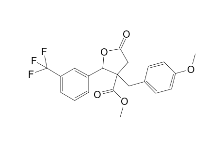 Methyl 3-(4-methoxybenzyl)-5-oxo-2-(3-(trifluoromethyl)phenyl)tetrahydrofuran-3-carboxylate