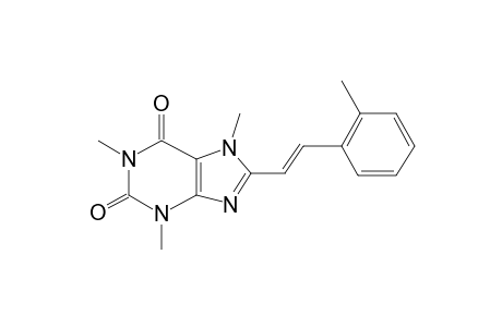 Xanthine, 2,4,7-trimethyl-8-[2-[2-methylphenyl]ethenyl]-