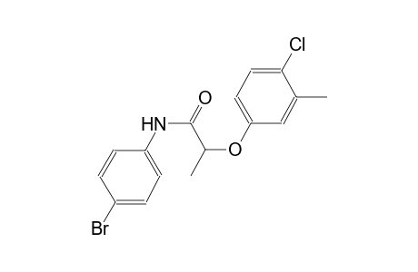 N-(4-bromophenyl)-2-(4-chloro-3-methylphenoxy)propanamide