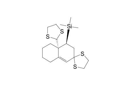 Silane, [4'a-(1,3-dithiolan-2-yl)-4',4'a,5',6',7',8'-hexahydrospiro[1,3-dithiolane-2,2'(3'H)-naphthalen]-4'-yl]trimethyl-, trans-