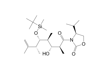 2-Oxazolidinone, 3-[5-[[(1,1-dimethylethyl)dimethylsilyl]oxy]-3-hydroxy-2,4,6,7-tetramethyl-1-oxo-7-octenyl]-4-(1-methylethyl)-, [4S-[3(2R*,3S*,4R*,5R*,6S*),4R*]]-