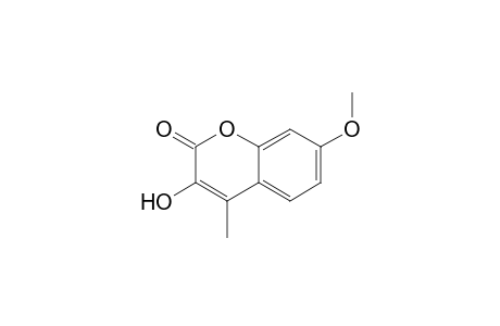 3-Hydroxy-7-methoxy-4-methyl-2H-chromen-2-one