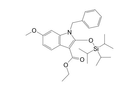 Ethyl 1-Benzyl-6-methoxy-2-triisopropylsilyloxyindol-3-carboxylate